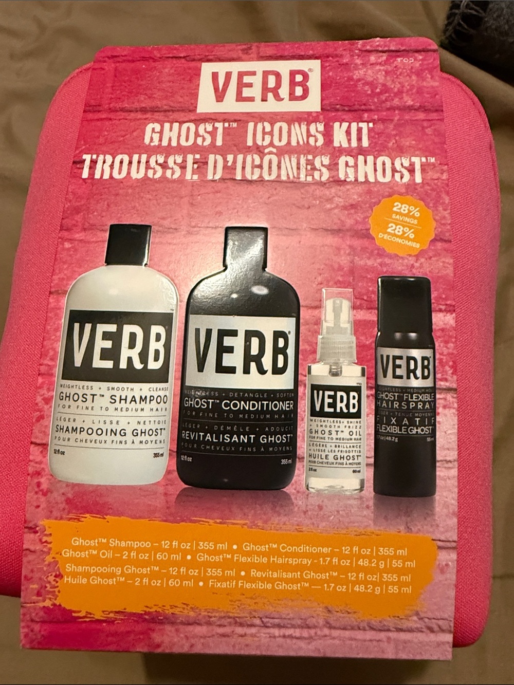 UnisexVERB Haircare Ghost Icons Kit Vegan gluten free - NWT